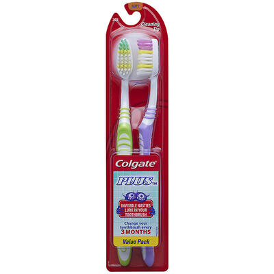 Colgate Plus Value Pack Soft 2ct