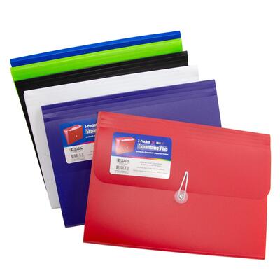 Bazic Poly Expanding File 7 Pocket Letter Size