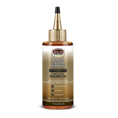 African Pride Black Castor Miracle Hair & Scalp Sealing Oil 6 oz