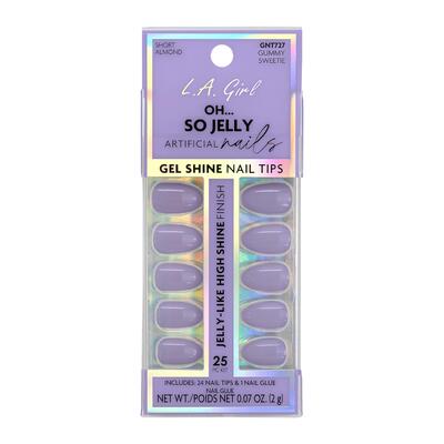 L.A Girl Oh SO Jelly Nail Tips Gummy Sweetie 25pc