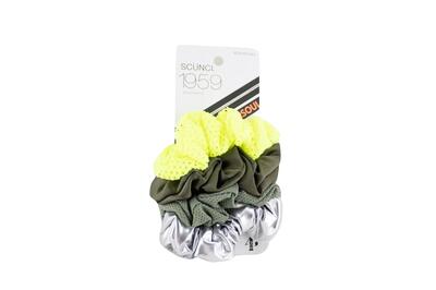 Scunci 1959 Beauty, Body, Hair, Soul Scrunchies Assorted Colors 4 count