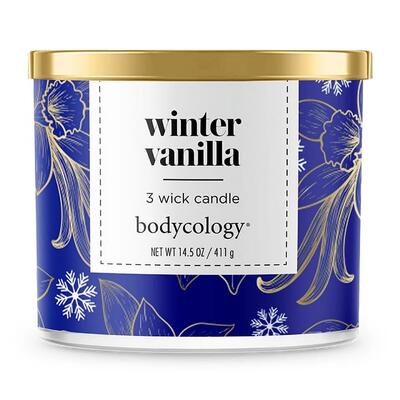 Bodycology 3 Wick Candle Winter Vanilla 14.5oz