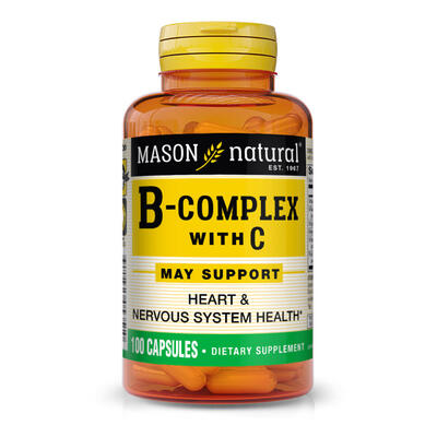 Mason Vitamin B-Complex With Vitamin C Capsules 100's