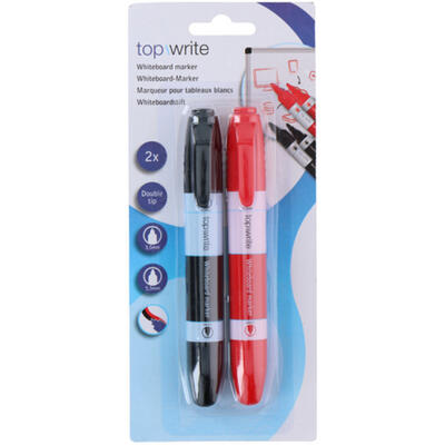 Topwrite White Board Double Sided Markers 2pcs