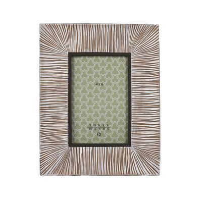 Three Hands Table Top Picture Frame Brown Resin