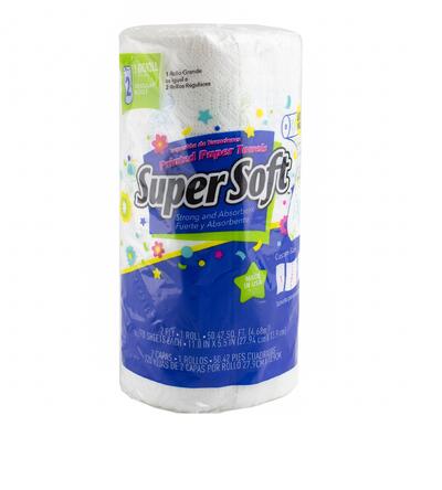 Super Soft Big Role Printed Paper Towel 120 count