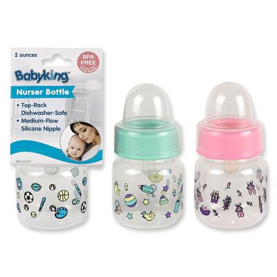 Baby King Nurser Bottle Assorted 2oz 1 count