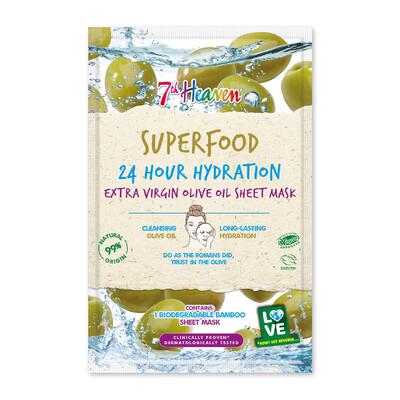 7th Heaven Superfood 24 Hour Hydration Extra Virgin Oil Sheet Mask