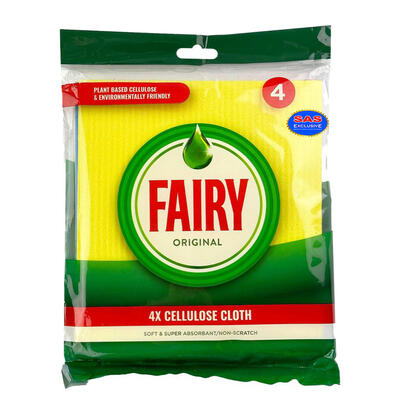 Fairy Original Cellulose Cloth 4 pack