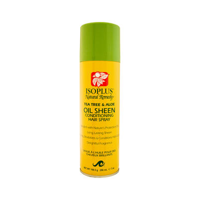 Isoplus Natural Remedy Tea Tree & Aloe Oil Sheen Conditioning Hair Spray 7oz