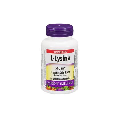 Webber Naturals L-Lysine 500mg 60ct