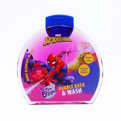 Marvel Spiderman Bubble Bath & Wash Heroic Blueberry Blast