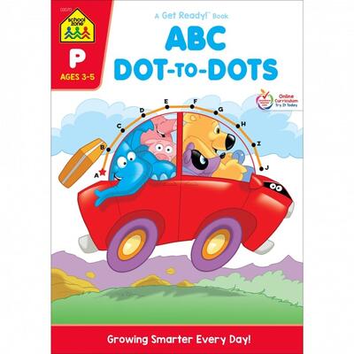 School Zone ABC Dot to Dot Preschool Get Ready Workbooks