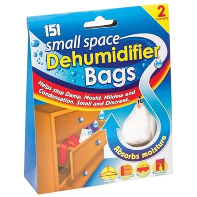 151 Small Space Dehumidifier Bags 2 pack