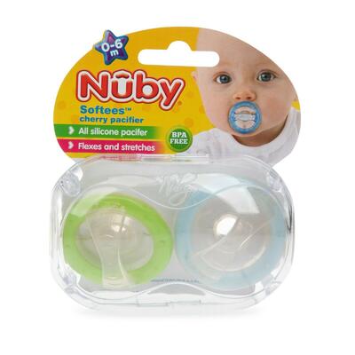 Nuby Baby Pacifier Softees 6-12 months