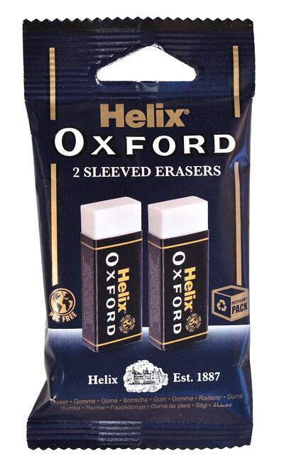 Helix Large Sleeve 2pk Eraser