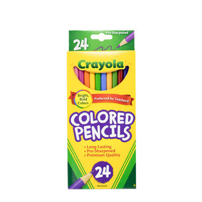 CRAYOLA COLORED PENCIL 24CT