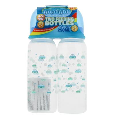 Griptight Feeding Bottles 2pk 250ml