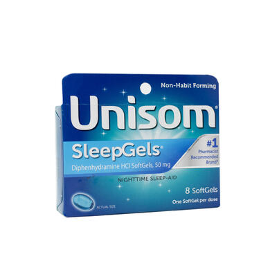 Unisom SleepGels Maximimum Strength Nighttime Sleep Aid Softgels 8ct