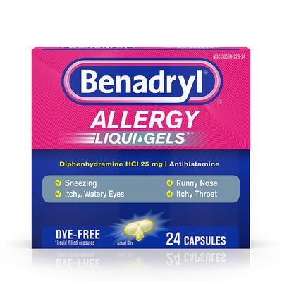 Benadryl Allergy Liquid Gels 24ct