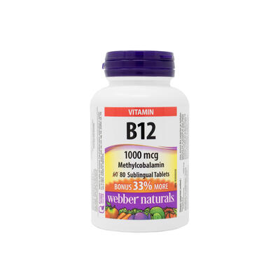 Webber Naturals Vitamin B12 Methylcobalamin 1000 mcg