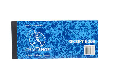 Challenge Receipt Book  83600