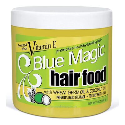 Blue Magic Hair Food with Wheat Germ Oil & Coconut Oil 12oz