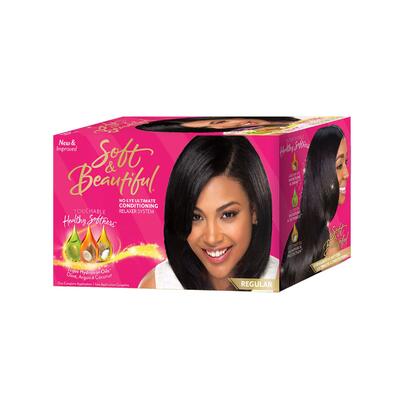 Soft & Beautiful No Lye Ultimate Conditioning Relaxer Kit Regular 1 Application