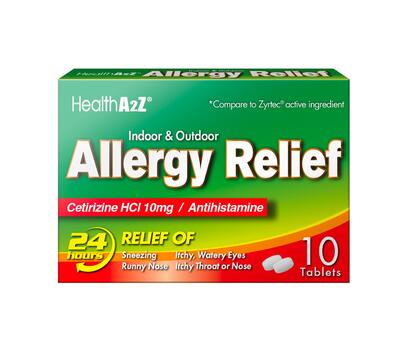 Health A2Z Allergy 24 HR IN/OUT DOOR 10 tablets