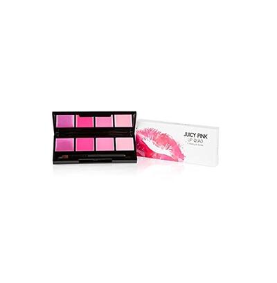 Coastal Scents Juicy Pink Lip Quad 4 Creamy Lip Shades