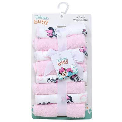 Mickey/Minnie 8pk Washcloths