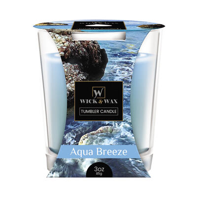 Wick & Wax Tumbler Candle Aqua Breeze