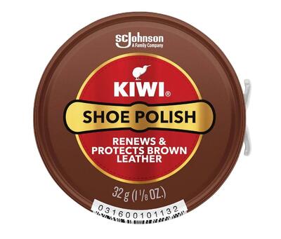 Kiwi Shoe Polish Brown Leather 8oz