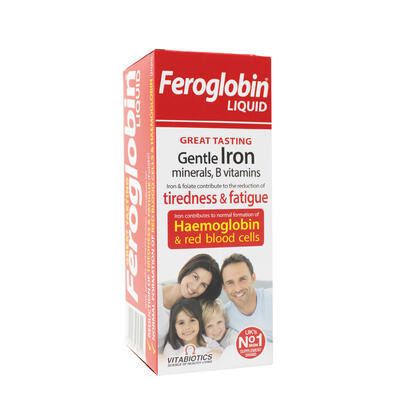 Vitabiotics Feroglobin B12 Iron  Zinc  B Complex Liquid  Supplement  200ml