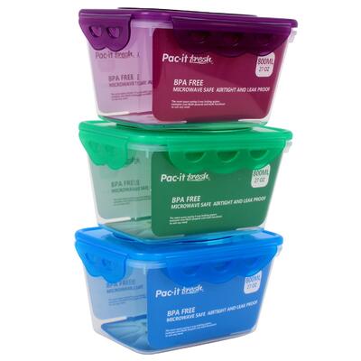 Rectangle Plastic Container 27oz