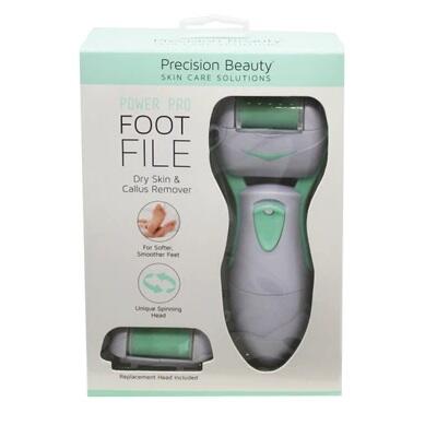 Precision Beauty Power Pro Foot File White & Green 4 pieces