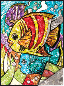 Tropical Fish Foil Paint By Numbers