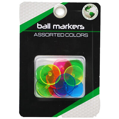 Golf Ball Neon Markers Assorted 12 count