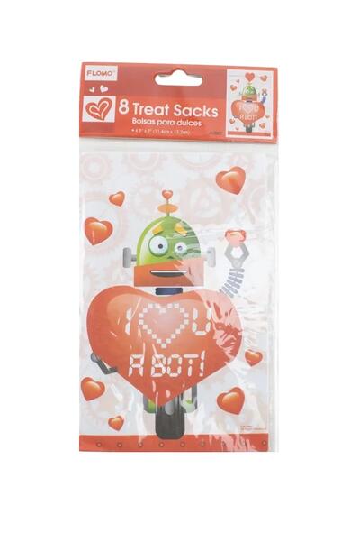 Valentine Treat Sacks 8pcs