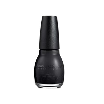 Sinful Colors Nail Polish Black On Black 0.5oz 1 count