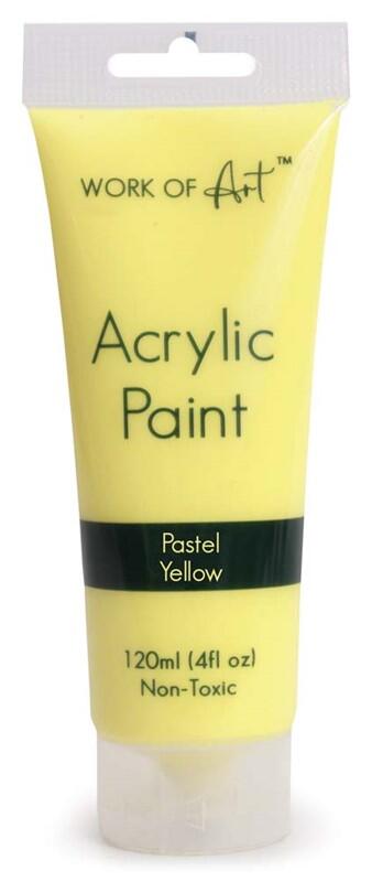 Work Of Art Acrylic Paint Pastel Yellow 120ml