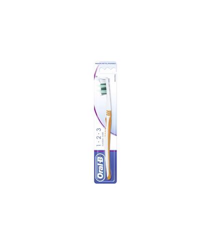 Oral-B Indicator Manual 1-2-3 Toothbrush Medium 1 pack