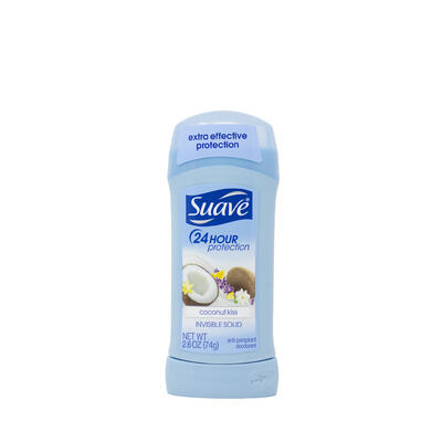 Suave Invisible Solid Antiperspirant Deodorant Coconut Kiss 2.6oz