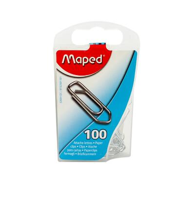 Maped Office Steel Paper Clips 100 ct