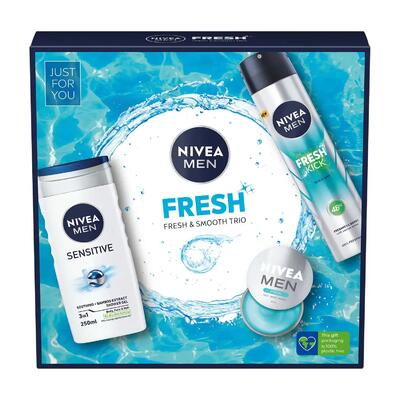 Nivea Men Sensitive Fresh & Smooth Trio 3 pieces