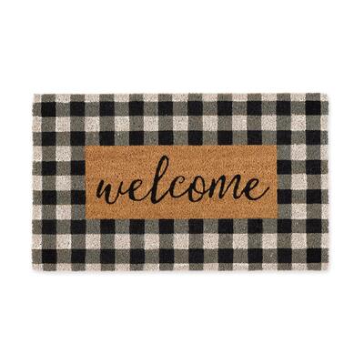 Checkers Welcome Door Mat