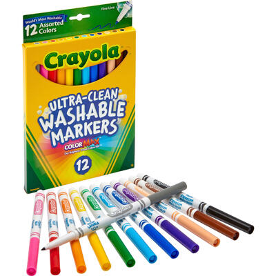 Crayola Ultra-Clean Washable Markers 12ct