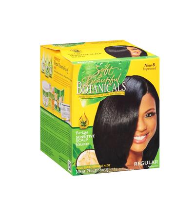 Soft & Beautiful Botanicals No Lye Sensitive Scalp Relaxer Kit Regular