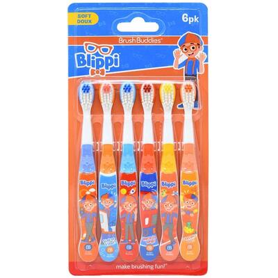 BrushBuddies Blippi Soft Toothbrush 6pk