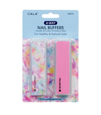 Cala 4 Way Nail Buffers Marble Lotus 1 count